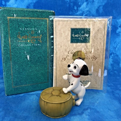 Adorno de porcelana Lucky 101 Dálmatas clásicos de Disney Navidad con caja y certificado de autenticidad Foto 1 de 4