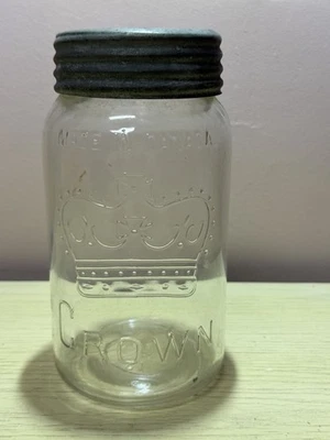 Crown Jar Made In Canada Rare Number 13 To Find On Bottom Hard To Find Number. - Image 1 of 4
