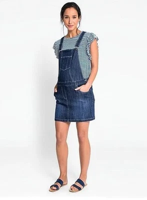 Vestido maternidade denim Dungaree NOVO COM ETIQUETAS - Imagem 1 de 4
