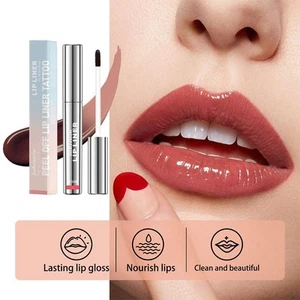 1 pieza delineador de labios - delineador de labios despegable tatuaje, mancha de labios despegable largo Q4Y8 - Imagen 1 de 13