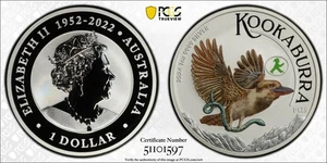 Australia 2024 WMF Berlin Kookaburra 1 oz Silver Privy PCGS MS70 Eq Top Pop #... - Picture 1 of 2