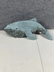 JELLYCAT Wiley Ballena Azul Raro Retirado 21” Peluche Pana Piel Sintética Aqua Teal - Imagen 1 de 14