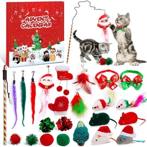 Cat Advent Calendar 2025, 24 Day Advent Calendar for Pets with Assorted Cat I... - Bild 1 von 7