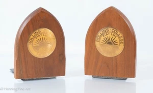Rare Rollins College Vintage Bookends, Winter Park, Florida - Picture 1 of 4