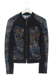 BIBA Chaqueta corta Mujeres Chaqueta Talla EU 34 negro-azul-rosa look casual - Imagen 1 de 5