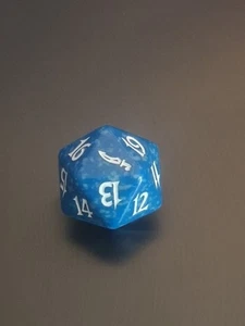 1 x MTG Spindown Dice Mirrordin Blue - Picture 1 of 1