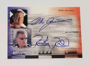 2000 Upper Deck Maxxium Racing DALE JARRETT / RICKY RUDD TEAMATES DUAL AUTO  - Picture 1 of 2