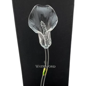 Waterford Crystal Fleurology Calla Lily Flower 15" Sculpture MIB Discontinued - Picture 1 of 8