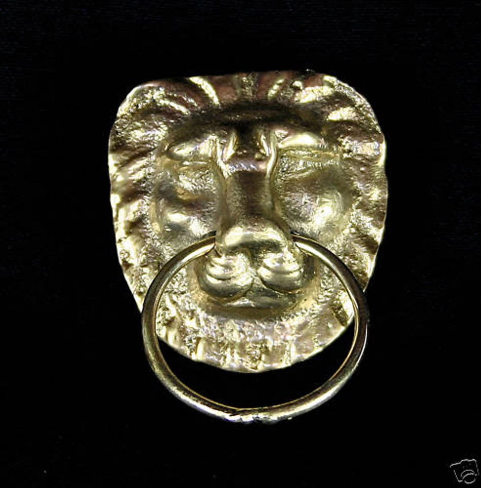 Beschlag Rüstung Niete Löwe Ring Larp Ersatzteil Reenactment sca Lion RSP12 - Bild 1 von 1