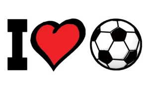 I Heart Soccer Temporary Tattoos (pack of 12) Made in the USA - Picture 1 of 1