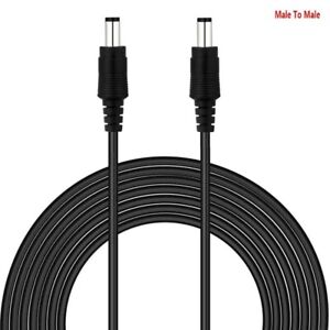 5m Male to Male DC Extension Cable 2.1x5.5mm 12V Power Extension Cord For CCTV