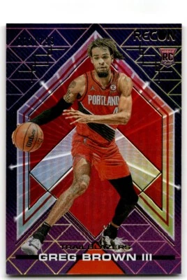 2021-22 Panini Recon Greg Brown III Rookie /199 Portland Trail Blazers #227 - Image 1 of 2
