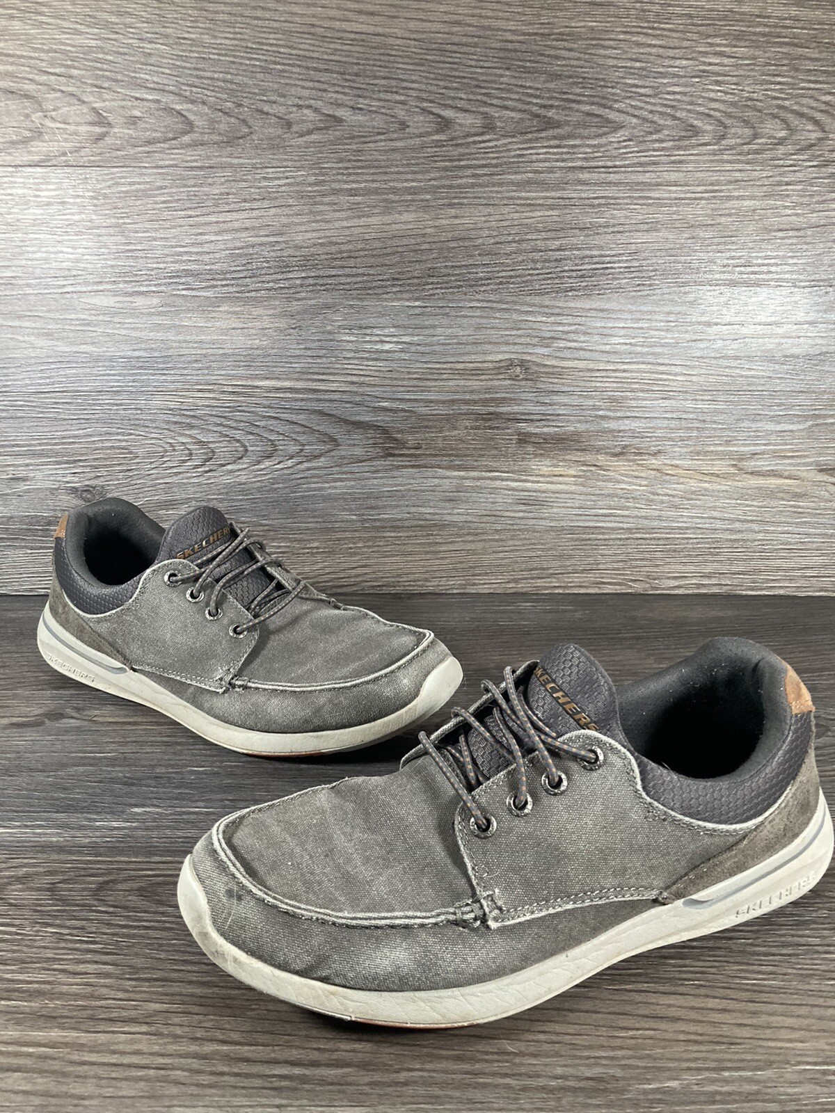 Skechers Mens Elent Mosen Gray Relaxed 