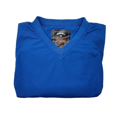 Chaqueta Callaway Para Hombre Azul Medio Golf Tour Rendimiento Pullover Rompevientos Foto 1 de 4
