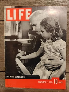 Life Magazine November 27, 1939 Toscanini & Granddaughter Vtg Advertisements - Imagen 1 de 13