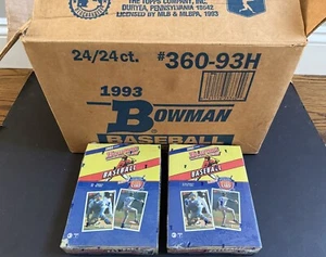 1993 BOWMAN BASEBALL FACTORY SEALED 2 BOX Boxes Lot From Case Derek Jeter ROOKIE - Picture 1 of 5