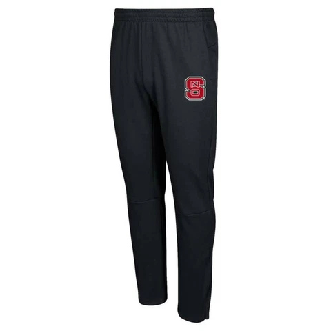 NC State Wolfpack NCAA Adidas Men's 2017 Sideline Black Squad ID Pants Cover