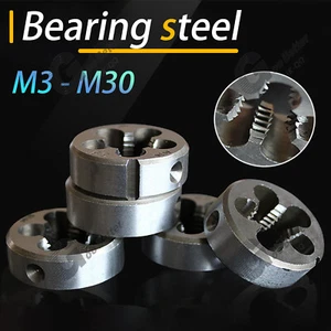 Bearing steel Circular Die M3/M4/M5/M6/M7/M8/M9/M10/M12/M14 to M30 - Top Quality - Picture 1 of 24