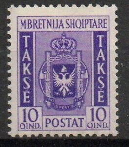 1940 OCCUPAZIONE ITALIANA ALBANIA SEGNATASSE N.2 VALORE NUOVO MLH*