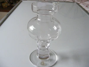 Dartington Crystal Candle Holder / Tea Light Holder / Vase ; Height 7" Inches - Picture 1 of 6