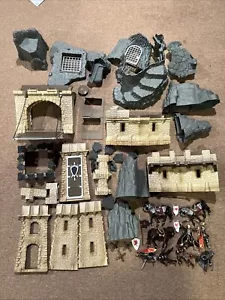 Schleich Big Knights Castle 42102 Grobe Ritterburg Used Loose With Figures Horse - Picture 1 of 24