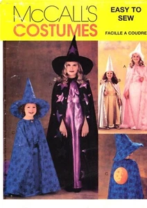 Disfraz de mago y bruja para niños McCalls P319 patrón de costura talla 3-6 - Imagen 1 de 2