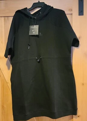 New! KIN Keep it Naturally Size XL Black Adjustable Everyday Hoodie Dress - Image 1 of 4