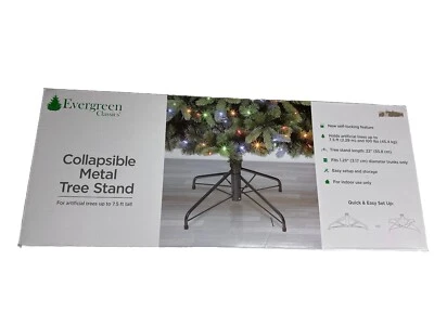 Collapsible Metal Tree Stand For Artificial Trees up to 7.5ft Tall Evergreen New - Image 1 of 4