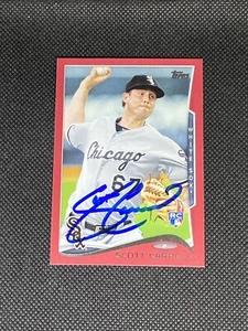 Scott Carroll Chicago White Sox Signed Auto 2014 Topps Red Card #US232 ~ COA - Picture 1 of 3