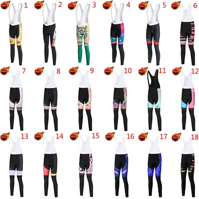 Miloto Women's Thermal Cycling Bib Tights Gel Padded Winter Cycling Bib Pants - Image 1 of 4