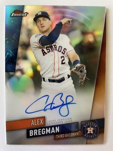 Alex Bregman 2019 Topps Finest On Card Autograph Auto