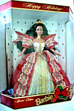 Happy Holidays Barbie Doll 17832 Brunette 1997 NIB Christmas Special Edition