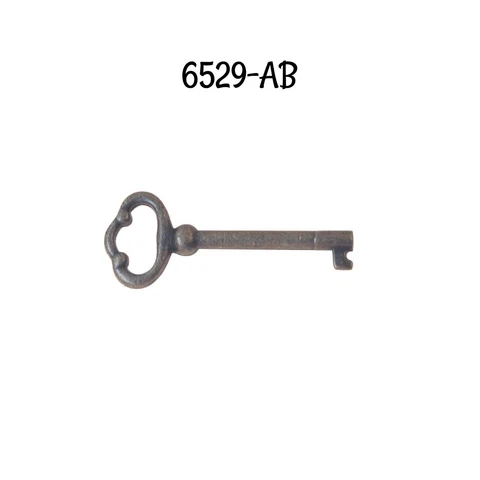 Antique Key - Antiqued Brass Plated alloy Skeleton - Antique Furniture Key Cover