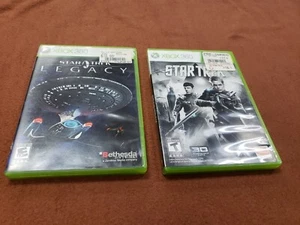 2 Xbox 360 Game Lot: Star Trek & Startrek Legacy (Xbox 360) Good Games Tested - Picture 1 of 3