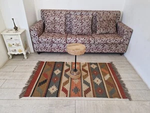 Rugmoda Ethnic Panja Loom Rug | Handwoven Geometric Design 3 x 5 ft rugs - Picture 1 of 5