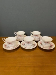 Royal Albert Lavender Rose Cup Saucer 5 Set - Picture 1 of 20