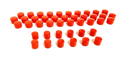 HOHNER SET OF 31 BUTTONS FOR CORONA ACCORDION ALL MODELS  ( ORANGE ) - Image 1 of 4