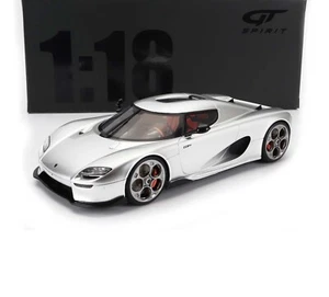 Koenigsegg CC850 2022 Moon Silver escala 1:18 de GT SPIRIT GT452 - Imagen 1 de 4