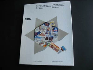 Canada Postofficial 1987 annual souvenir collection stamps are in mounts - Picture 1 of 4