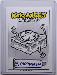 2022 Topps Wacky Packages OLD SCHOOL 10 SKETCH CARD Star Beast VICTOR MORENO