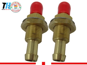 256-07123-00 Fuel Bulk Head Universal Tank Hose Fitting 3/8" Brass x2 PCS - Picture 1 of 10