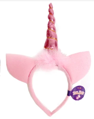 Unicorn Costume Halloween Fancy Headband Pink light up - Image 1 of 2