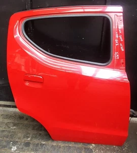 NISSAN PIXO 09-10-11-12-13-14 DRIVER SIDE REAR BARE DOOR SHELL RED - Picture 1 of 3