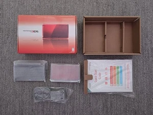 Nintendo 3DS Console Flame Red COMPLETE CIB Tested & Working - Picture 1 of 15