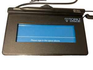 TOPAZ T-S460-BSB-R Sig Lite 1x5 LCD Signature Capture Pad w/ Stylus & Cable NEW - Picture 1 of 5