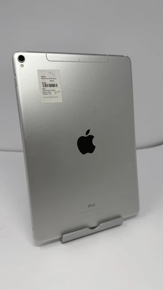 Apple iPad Pro 10,5 pouces 1ère génération 64 Go Wi-Fi + 4G - Argent - Photo 1/4