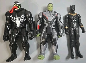 Lot of 3 Marvel Action Figures – Venom, Hulk (Quantum Suit), Black Panther –... - Picture 1 of 2