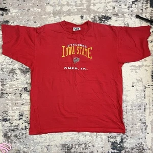 Vintage Iowa State Cyclones Men’s Shirt 2XL Lee Sport Y2K Nutmeg Stitched NCAA - Picture 1 of 7