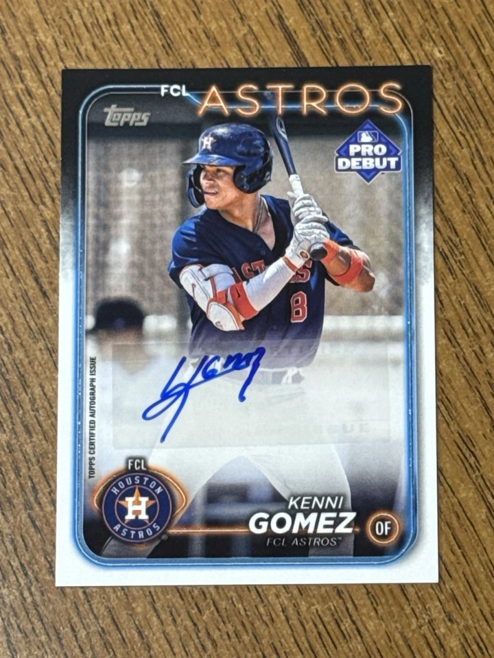 Kenni Gomez 2024 Topps Pro Debut Auto Autograph #PD-191 -Astros - Image 1 of 1