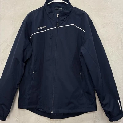 Bauer Team Lightweight Warm-up Hockey Jacket Men’s M Navy Blue White Lined NEW - Image 1 of 4
